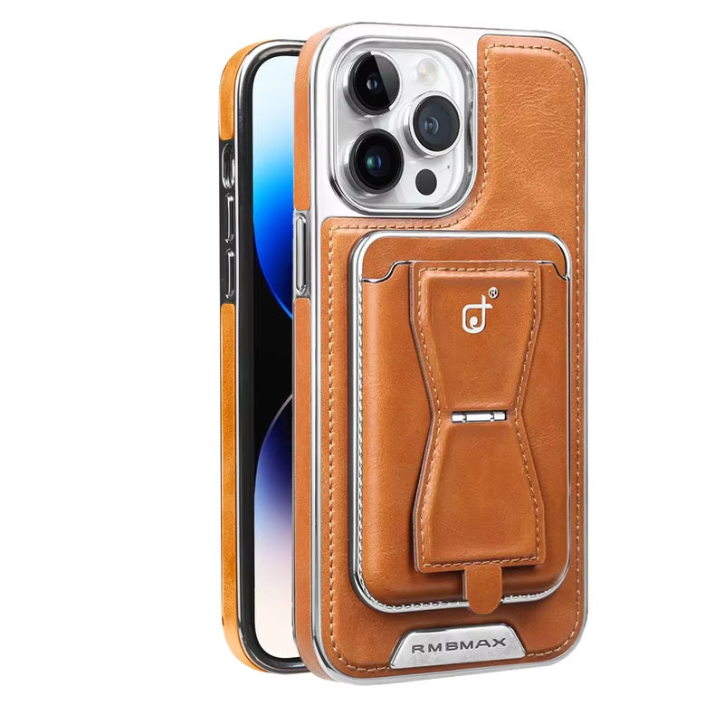 Leather Magnetic Card Slot Phone Case for Iphone