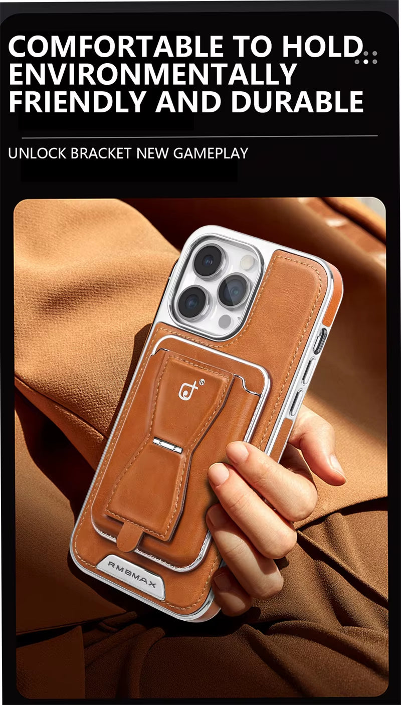 Leather Magnetic Card Slot Phone Case for Iphone