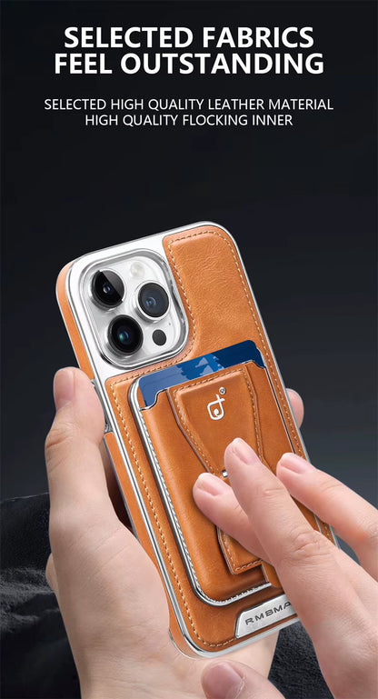 Leather Magnetic Card Slot Phone Case for Iphone
