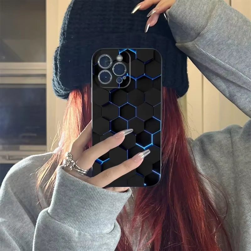 Car Carbon Fibre Phone Case for Iphone